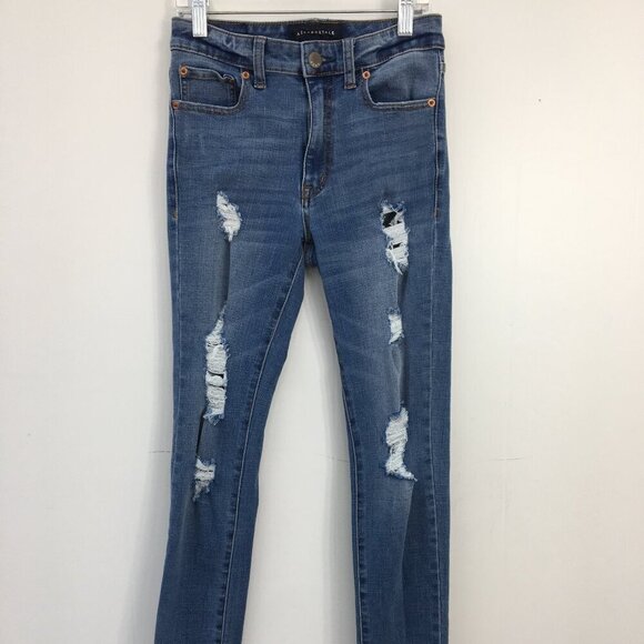 Aeropostale High Rise Jegging Skinny Leg Size 2 EXCELLENT Condition - Picture 1 of 7